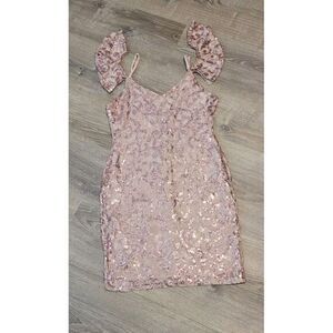 Venus Women's Pink Sequins Prom‎ / Cocktail Dress Size 14